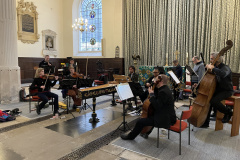 The Vauxhall Band in rehearsals