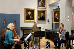 Rehearsing in the Museum at the Royal College of Music